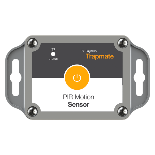 The Trapmate passive infrared motion sensor sends alerts when it "sees" the motion of warm objects in its view