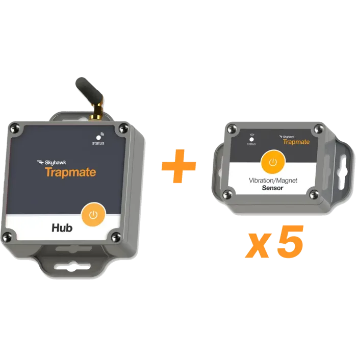 Trapmate Starter Bundle with Hub and Vibration/Magnet Sensors